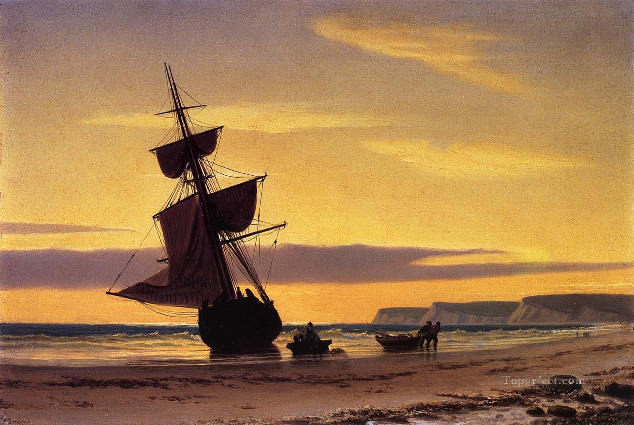 Coastal Scene boat seascape William Bradford Oil Paintings
